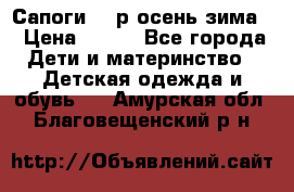 Сапоги 35 р.осень-зима  › Цена ­ 700 - Все города Дети и материнство » Детская одежда и обувь   . Амурская обл.,Благовещенский р-н